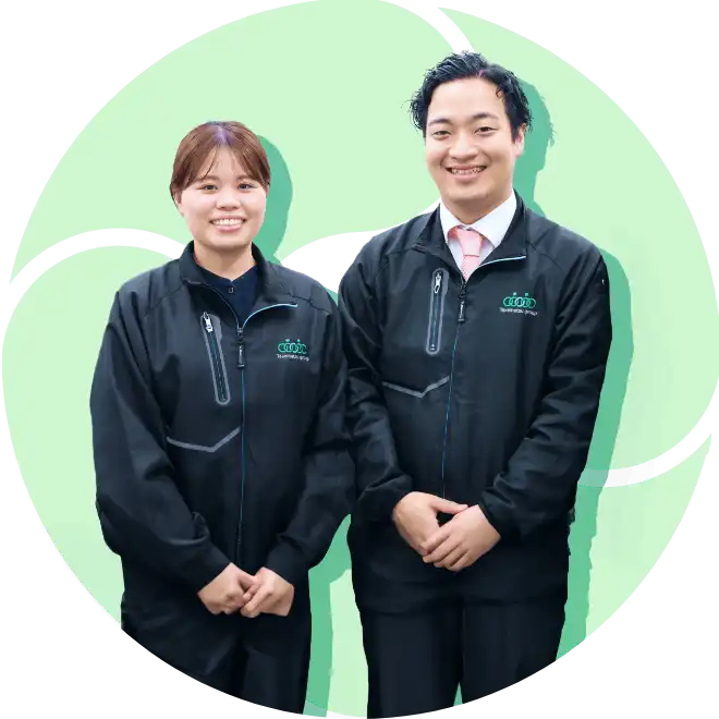 笑顔の社員たち